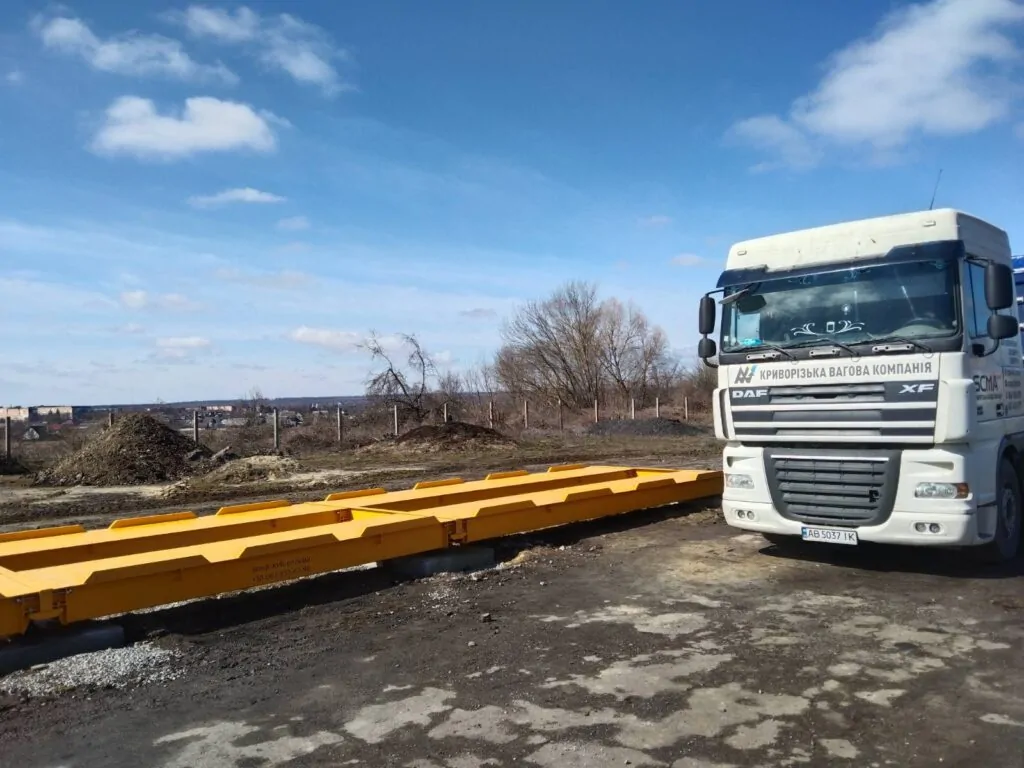 Автомобільні ваги Титан Універсал на 60 тонн у Черкаській області - установка на об'єкті
