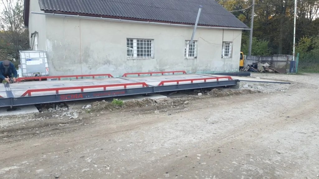 Встановлення автомобільних залізобетонних ваг у Івано-Франківській області - загальний вид