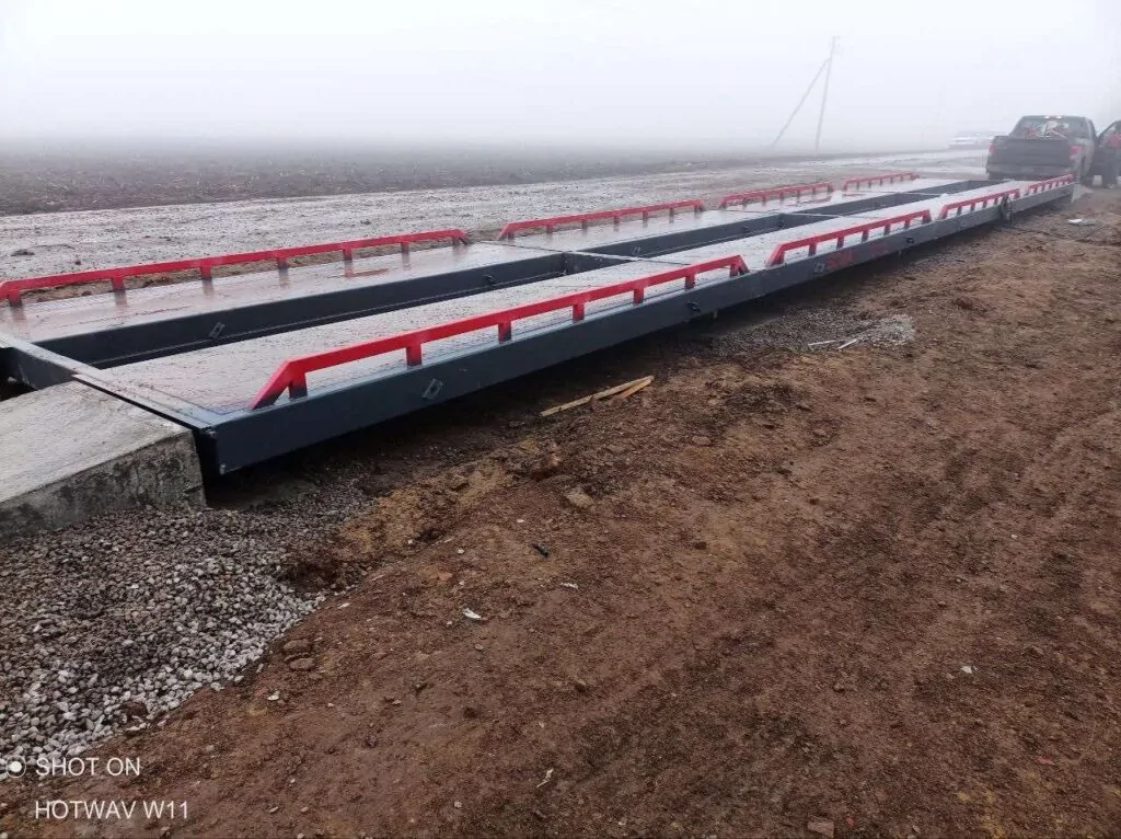 Автомобільні ваги в Київській області 80 тон 18 метрів (установка на обєкті) Автомобільні ваги в Київській області 80 тон 18 метрів - установка на об'єкті
