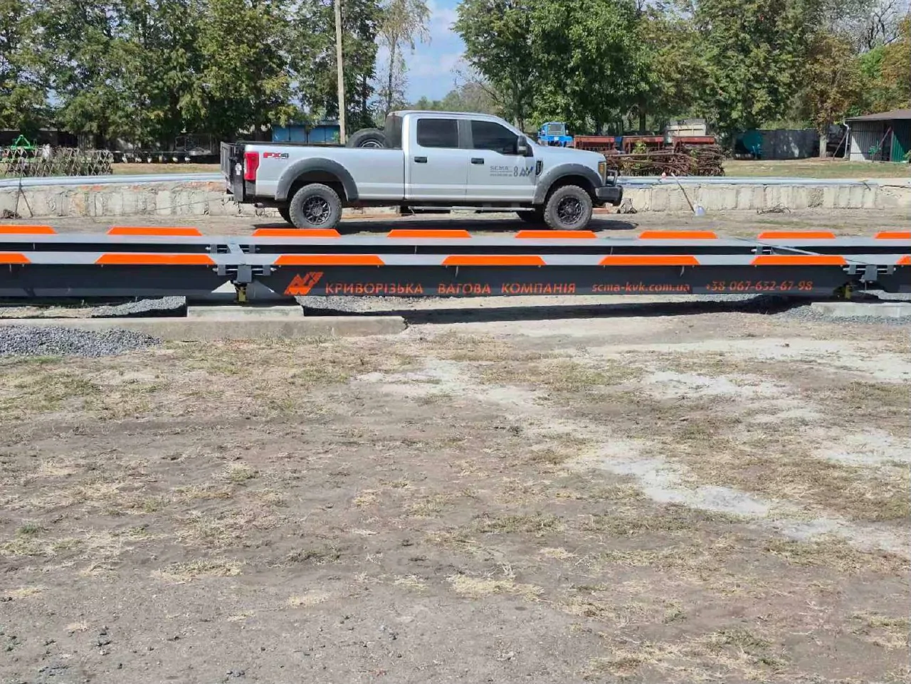 Автомобільні ваги 18м / 80т — Кіровоградська область, Маловисківський район (установка на обєкті) Автомобільні ваги 18м / 80т — Кіровоградська область, Маловисківський район - установка на об'єкті