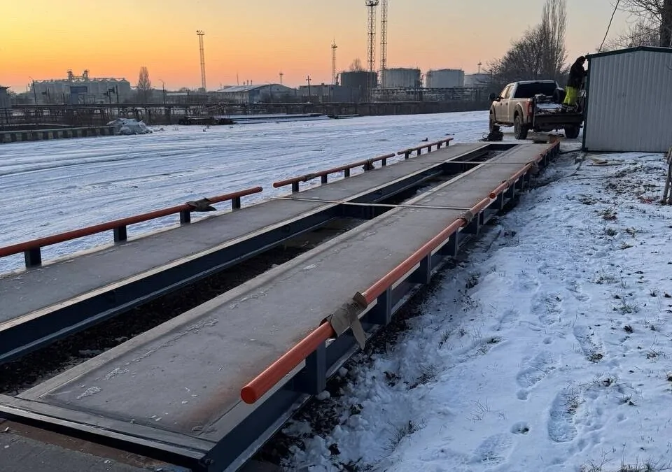 Автомобільні ваги 18м/80т для порту: монтаж і сервіс - СЦМА КВК